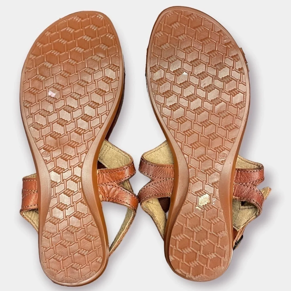 Maya Leather Sandals Authentic Made in Mexico Manmade Size 9